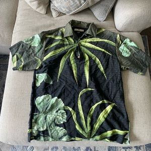 TOMMY BAHAMA "Below The Equator Camp" Silk Shirt